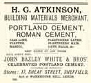 View: y12057 Advertisement for H. G. Atkinson, building materials merchant, No.17 Sheaf Street