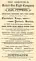 Advertisement for Sheffield United Gas Light Company, Commercial Street