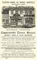 Advertisement for George Cooper, coppersmith, tinner and brazier, Electric Works, No.88 The Wicker Advertisement for George Cooper, coppersmith, tinner and brazier, Electric Works, No.88 The Wicker
