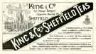 View: y12176 Advertisement for King and Co., tea dealers, No. 60 High Street