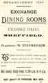 Advertisement for Exchange Dining Rooms, Exchange Street