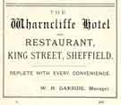 View: y12202 Advertisement for The Wharncliffe Hotel and Restaurant, King Street