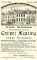 View: y12245 Advertisement for Sheffield Patent Carpet Beating and Dye Works, Ecclesall Road, near The Moor