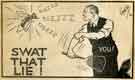 Swat that lie!, Sheffield Information Committee cartoon, Sheffield Star Swat that lie!, Sheffield Information Committee cartoon, Sheffield Star
