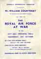 Sheffield Information Committee / Ministry of Information - Mr William Courtney, Air Correspondent  to Sheffield Newspapers  will speak on the Royal Air Force at War,  City Hall (Memorial Hall)