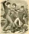 Charles Peace or The Adventures of a Notorious Burglar: You cowardly scoundrel! said the new comer to Peace; How dare you strike a woman Charles Peace or The Adventures of a Notorious Burglar: You cowardly scoundrel! said the new comer to Peace; How dare you strike a woman