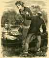 Charles Peace or The Adventures of a Notorious Burglar: Aveline Gatcliffe and Miss Jamblin are handed out of the boat