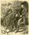 Charles Peace or The Adventures of a Notorious Burglar: Peace rushes forward and makes a full butt at Mr Dyson Charles Peace or The Adventures of a Notorious Burglar: Peace rushes forward and makes a full butt at Mr Dyson