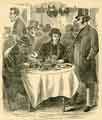 Charles Peace or The Adventures of a Notorious Burglar: Peace entertains two detectives to dinner