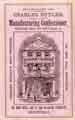 Advertisement for Charles Butler's wholesale and retail manufacturing confectioner, pastrycook, bread and biscuit baker, etc