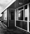 Sheffield Transport Department sports pavilion, Greenhill Main Road - the lounge frontage and terrace