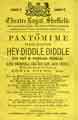 Theatre Royal - the pantomime Harlequin Hey Diddle Diddle His Cat and Comical Fiddle or King Snowball and His Son Jack Frost written expressly for this theatre by Edwin Young