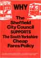 Why The Sheffield City Council supports the South Yorkshire cheap fares policy, c. 1982