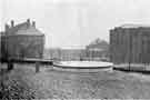 City General Hospital (latterly the Northern General Hospital) showing covered concrete tank holding 12,000 gallons of drinking water, sunk 5 feet into the ground