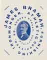 Advertisement for James Bramah, furnishing ironmonger, athletic outfitter, 39 Surrey Street