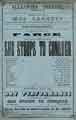 Alexandra Theatre, Sheffield: playbill for Mrs Langtry in She Stoops to Conquer, [1876]