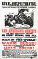 Royal Adelphi Theatre, Cattle Market, Sheffield, playbill for Van Amburgh's benefit, c. 1860s
