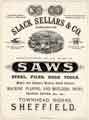 View: y13418 Slack Sellars and Co., manufacturers of all kinds of saws, steel, files, edge tools, Townhead Works, Lancaster Street