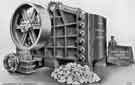 Large 100 ton jaw crusher of solid steel construction, Hadfields Ltd., East Hecla Works