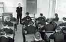 Sheffield City Police: Probationer Constables receiving instruction in the Training School at Police Headquarters, Castle Green, Sheffield