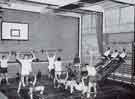 View: y13592 Sheffield City Police: Cadets at work in the gymnasium, Granville College, Granville Road