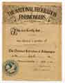 The National Federation of Fishmongers - certificate of membership for Mr G Clayton