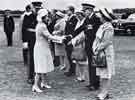 Queen Elizabeth II and Prince Philip, Duke of Edinburgh, arrive to commence their Silver Jubilee visit to South Yorkshire