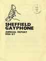 Cover of Sheffield Gayphone annual report, 1986/7