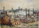 View from Rock Street (looking towards St Vincent’s and the University of Sheffield), watercolour by George E Bedford, c. 1930s