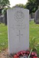View: a05211 Wadsley churchyard: gravestone of Private G. Huthinson, York and Lancaster Regiment, killed, 13 Oct 1916