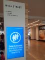 View: a05437 Covid-19 pandemic: Meadowhall Shopping Centre, safety notice