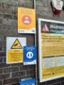 Covid-19 pandemic: signage at Sheffield Midland railway station