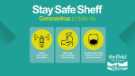 Covid-19 pandemic: Sheffield City Council graphic - Stay Safe Sheff 