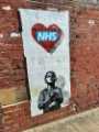 Covid-19 pandemic: street art - thanking the NHS, Upper Hanover Street