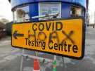 Covid-19 pandemic: Sharrow Local Testing Centre sign, London Road (junction with Alderson Road)