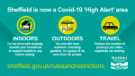 Covid-19 pandemic: Sheffield City Council graphic - Sheffield is now a Covid-19 ‘High Alert' area