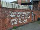 Street art, Hounsfield Lane: Don't listen to those that say you can't; listen to the one that says you can Street art, Hounsfield Lane: Don't listen to those that say you can't; listen to the one that says you can