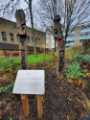 Korean totem poles, Leavygreave Road Korean totem poles, Leavygreave Road