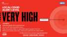 Covid-19 pandemic:  HM Government / NHS Graphic - local Covid alert level - VERY HIGH