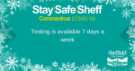 Covid-19 pandemic: Sheffield City Council graphic - Stay Safe Sheff - Testing is available 7 days a week 