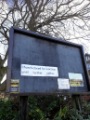 Covid-19 pandemic: Noticeboard at St. Paul C. of E. Church, Norton Lees Lane - church closed for worship until further notice