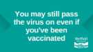 Covid-19 pandemic: Sheffield City Council graphic - you may still pass on the virus even if you've been vaccinated