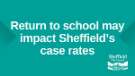 Covid-19 pandemic: Sheffield City Council graphic - Return to school may impact Sheffield's case rates