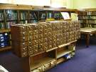 Local Studies Library catalogue drawers, Central Library, Surrey Street 
