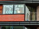 Covid-19 pandemic: window sign - There is no 'I' in Covid