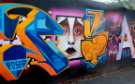 Trafalgar Street - street art: Poser