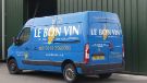 Van belonging to Le Bon Vin, wine merchants, No. 340 Brightside Lane
