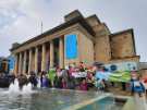 Sheffield COP 26 Coalition climate change rally, Barkers Pool