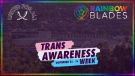 Sheffield United FC / Rainbow Blades Trans Awareness Week graphic