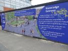 Advertising hoarding publicising the redevelopment of Fitzalan Square Advertising hoarding publicising the redevelopment of Fitzalan Square
